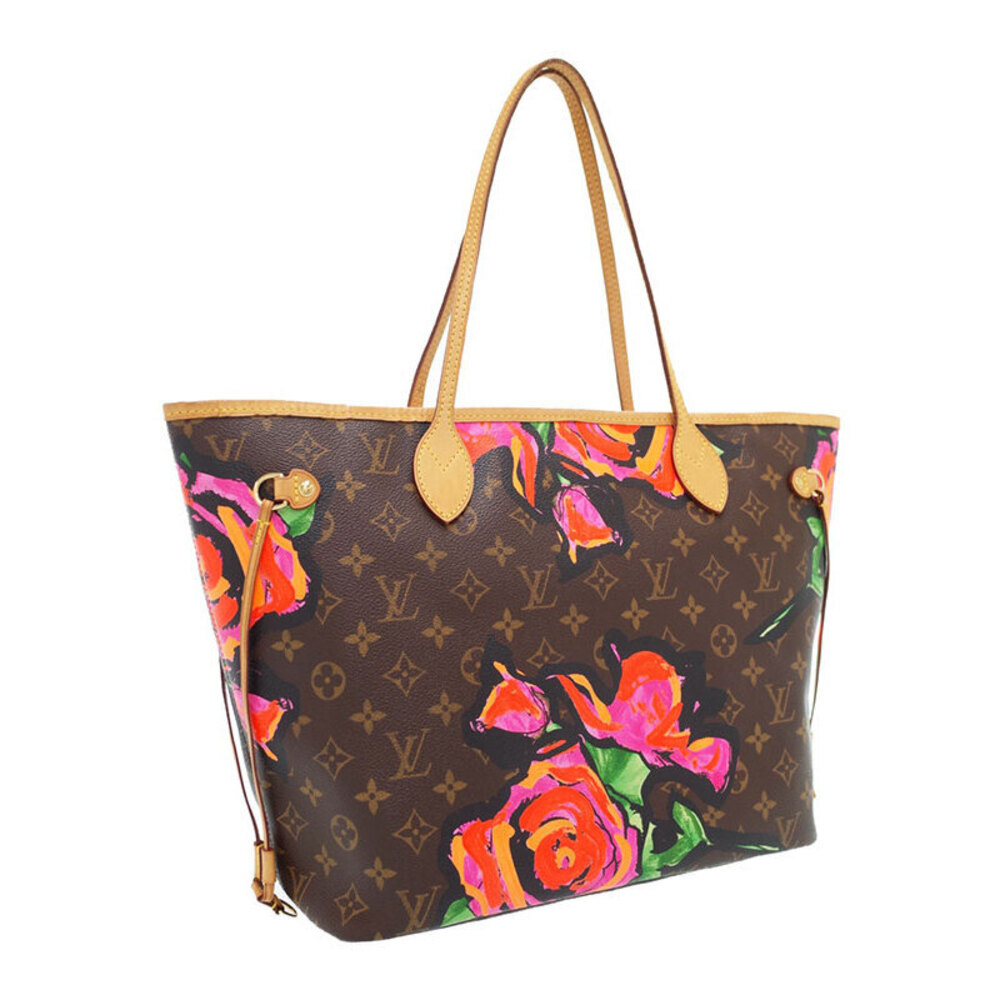Louis Vuitton tote edition Stephen limited Sprouse Roses Pink Neverfull